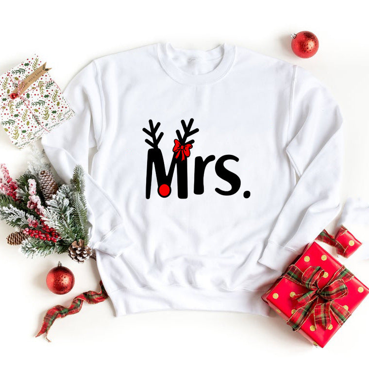 MR &amp; MRS Xmas Cotton Sweatshirt