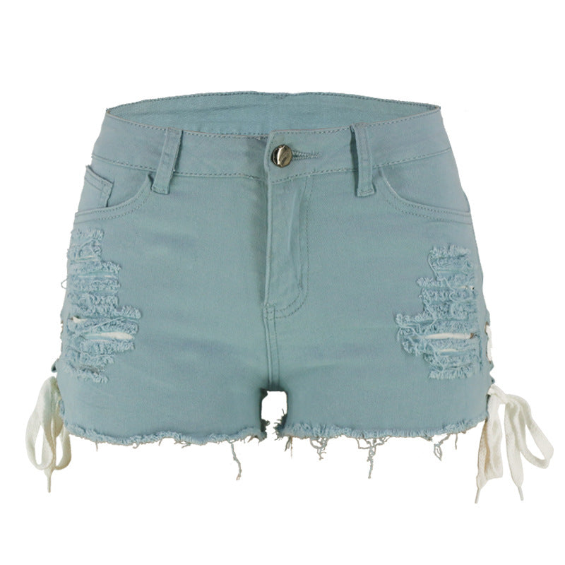 Wild &amp; Worn Fringe Denim Hot Shorts