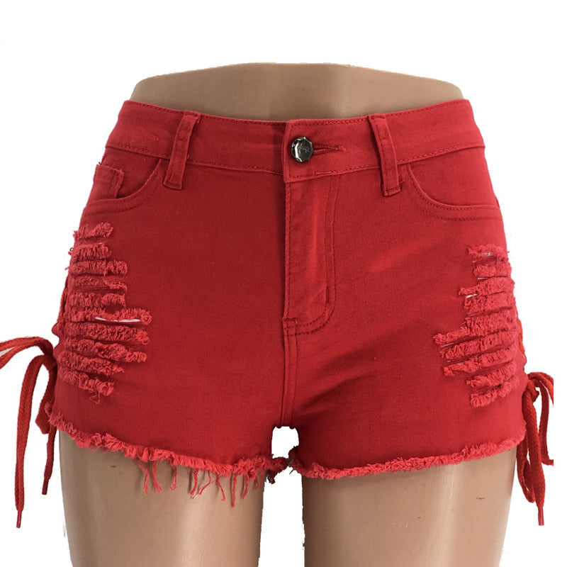 Wild &amp; Worn Fringe Denim Hot Shorts