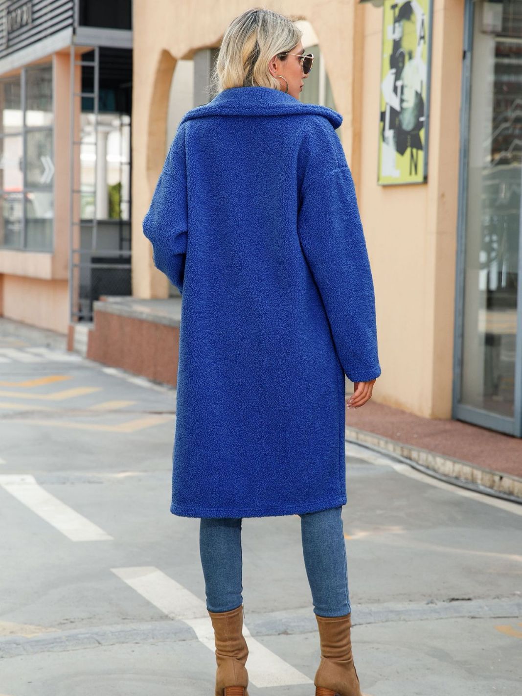 New 2022 INS Klain Blue Warm Fleece Coat